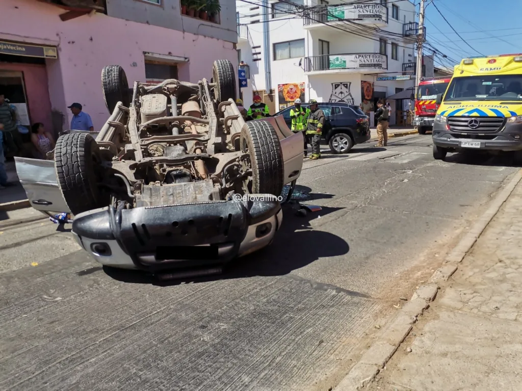 Grave Colisión en el centro de Ovalle deja cuatro personas lesionadas 1 Grave Colisión en Ovalle deja cuatro personas lesionadas