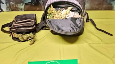 Tres detenidos por contrabando de drogas y armas en Combarbalá
