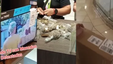 VIDEO| Hombre compra televisor con monedas encontradas y se vuelve viral en TikTok