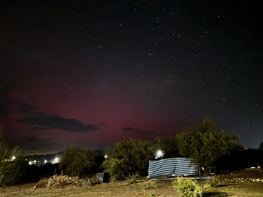 FOTOS | Auroras australes se vieron en el sur de Chile después de 165 años