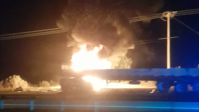 Los Vilos: Fallece conductor atrapado en incendio tras accidente en Ruta 5 Norte