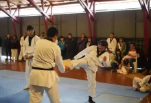 Monte Patria: Alumnos de la Academia Municipal de Chañaral Alto rinden examen para ascenso de cinturón