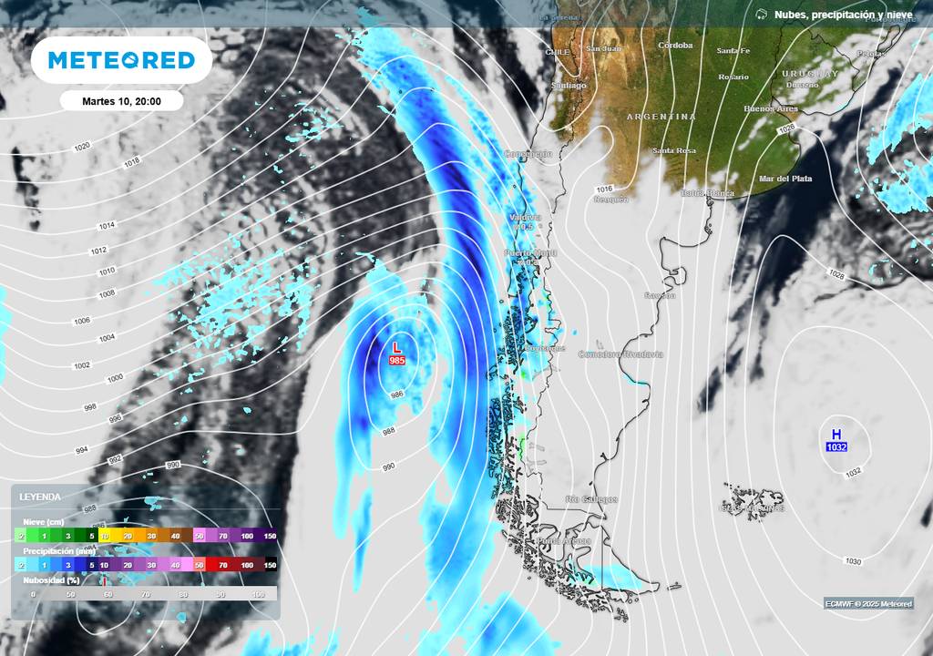 Se proyecta la primera lluvia importante de junio en la zona central: sistema frontal traería intensas precipitaciones 2 Se proyecta la primera lluvia importante de junio en la zona central: sistema frontal traería intensas precipitaciones